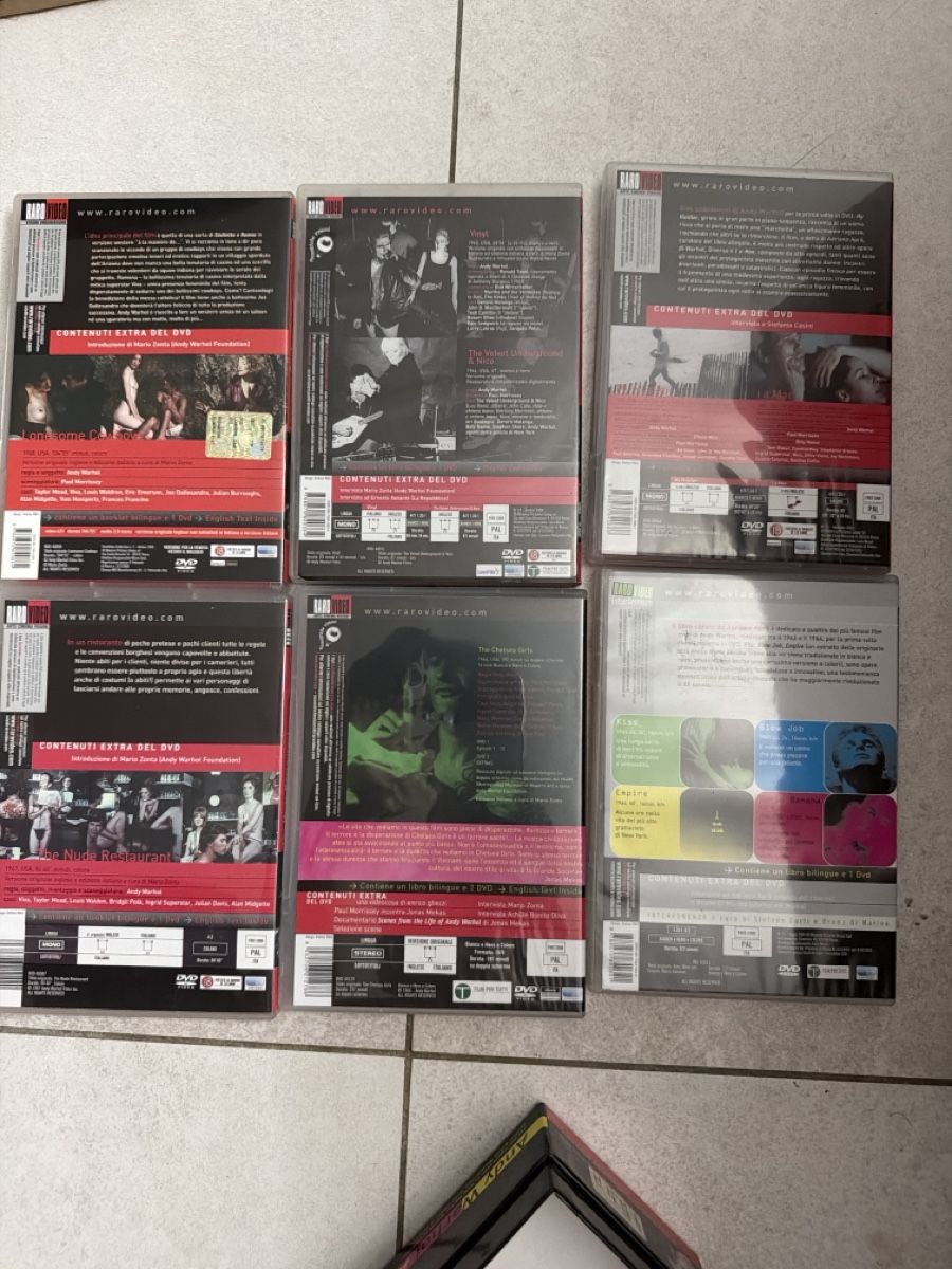 Tous les DVDs: Andy Warhol Anthology DVD Box Set Rare Video Edition – D'occasion à Martigny par Jacoosh1234 5