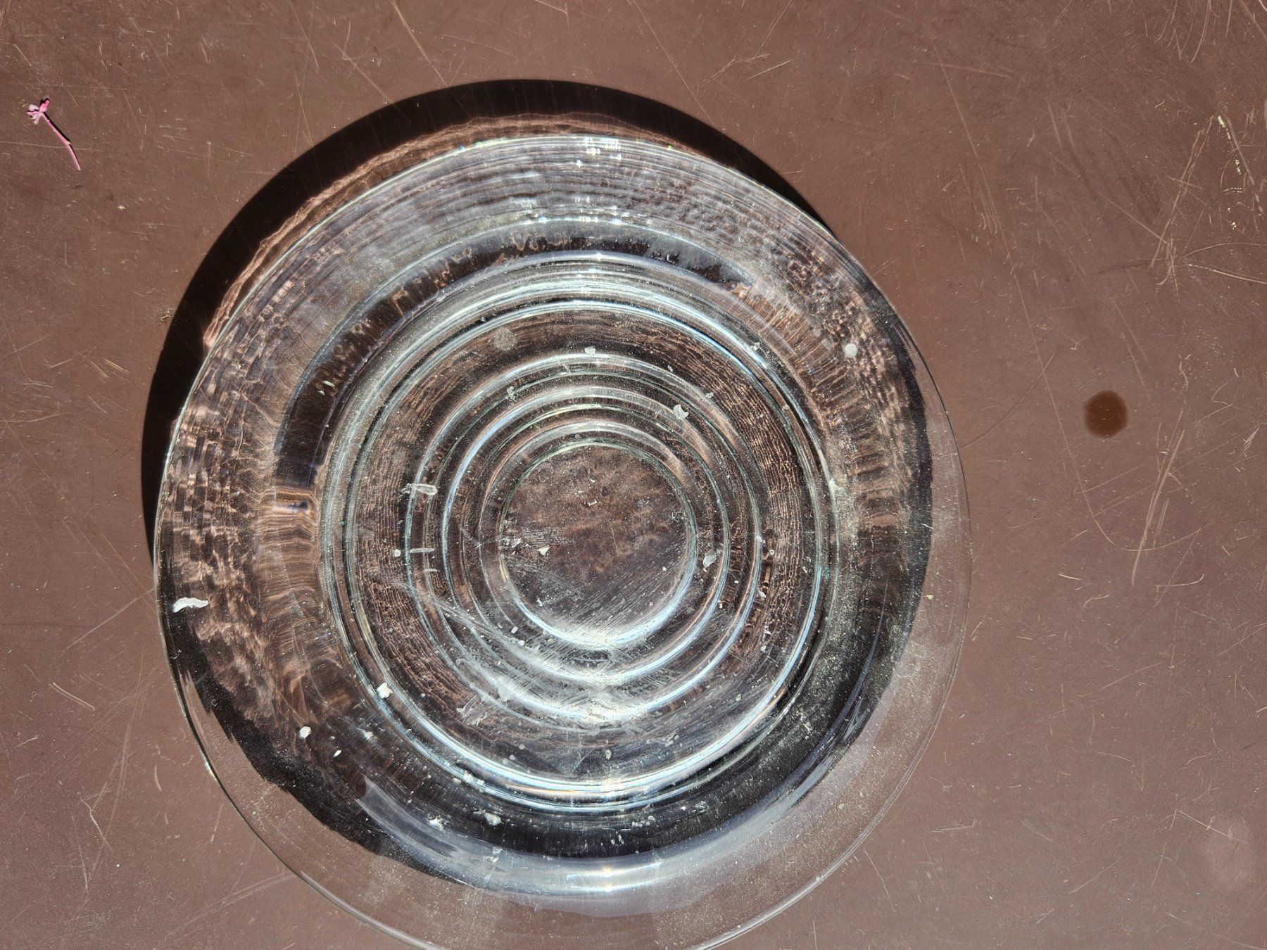 Lanterne: Windlicht aus Glas mit Teller – Usato da Volketswil venduto da Lokitier 1