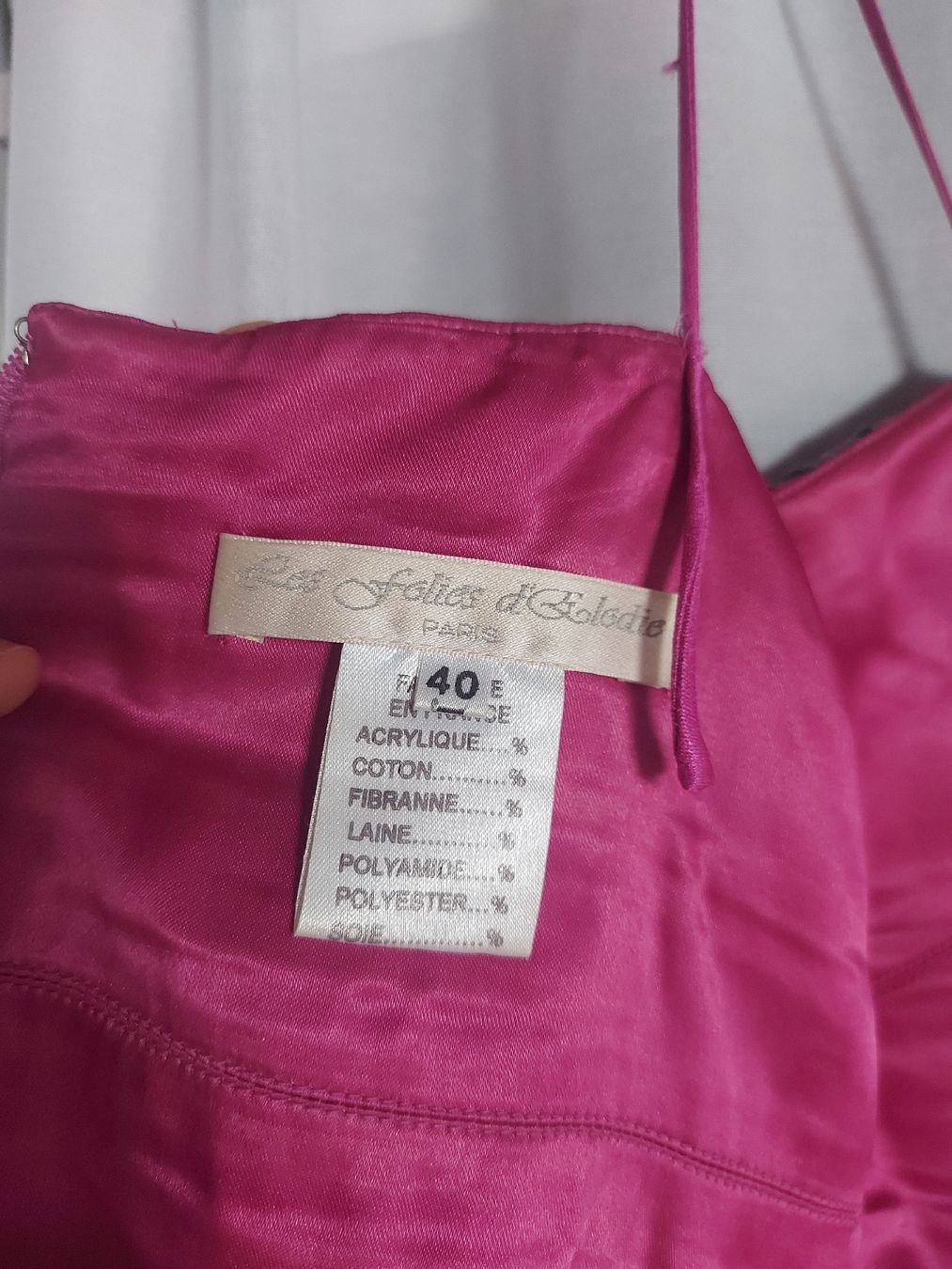 Top: Bustier vintage satiné - Taille M – Usato da Lausanne venduto da Super-cerise 6