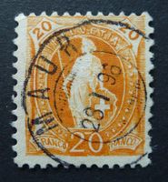 66D mit Vollstempel MAUR ZH, Stempeldefekt?