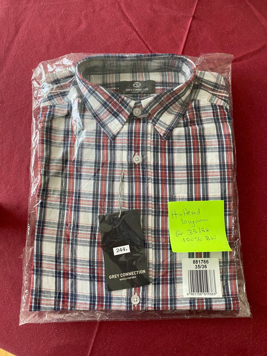 Camicie: Herrenhemd langarm Gr. 35-36 100% Baumwolle 244 – Nuovo (secondo la descrizione) da Männedorf venduto da toroloco1953 2