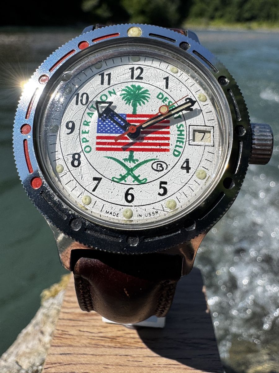 Vostok Orologi: Vostok Desert Shield, Vintage von 1980er – Usato da Zollikofen venduto da Comcast 2