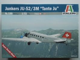 Neu OVP Italeri 150 Junkers JU-52 Tante Ju Schweiz Ju-Air