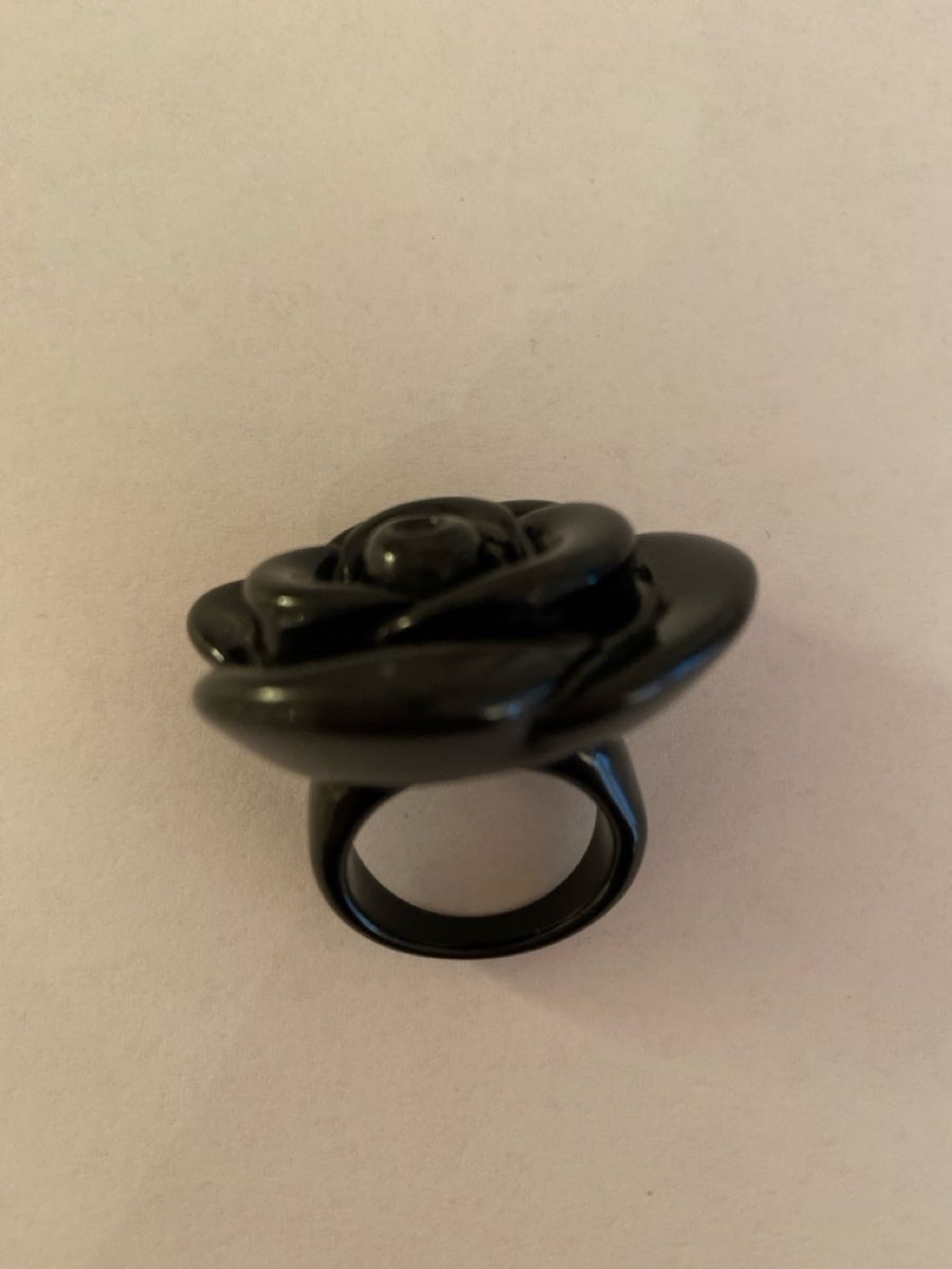 Anelli: Schwarzer Kunstoff  Rosen Ring Grösse 61 – Nuovo (secondo la descrizione) da Illnau venduto da Sniwi67 3
