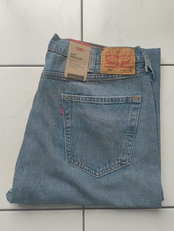 Levi's 505 Regular Jeans blau Grösse 38/32 neu