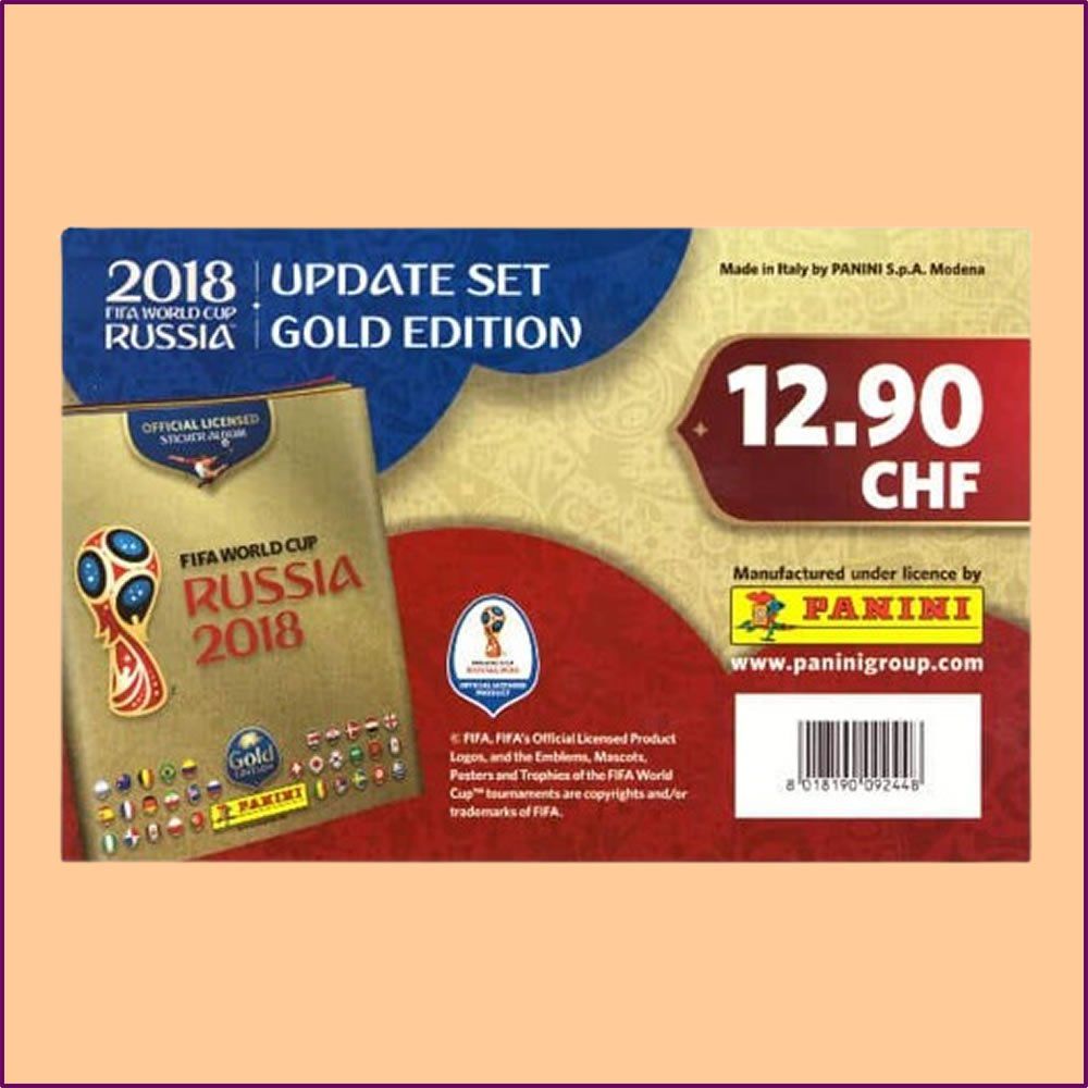 Panini Carte collezionabili: Panini WM 2018 Gold Edition Update Set – Nuovo (secondo la descrizione) da Ettingen venduto da Rlegge
