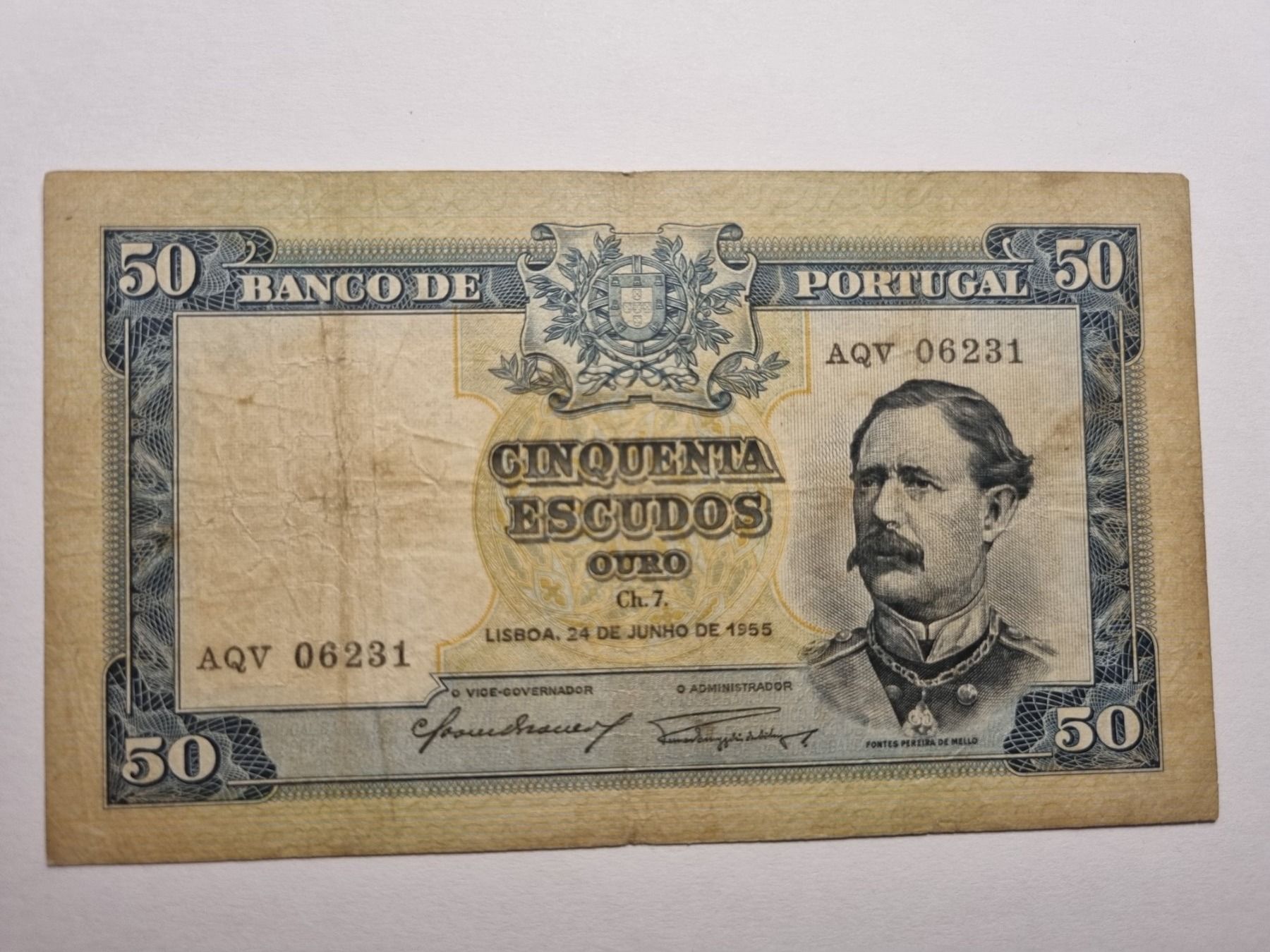 Banconote: Un billet de cinquantaine Escudos – Usato da Le Sentier venduto da joa_bg6n