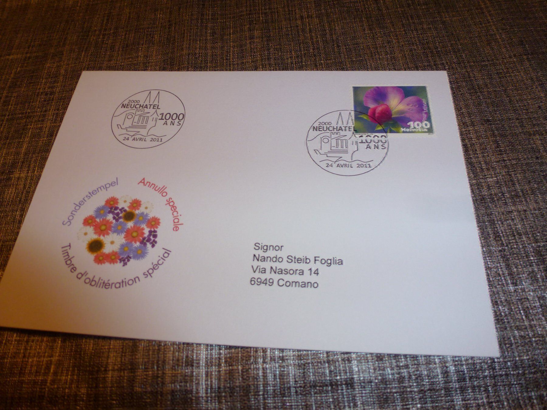 Tutti i francobolli: Brief 2011 Sonderstempel – Usato da Olten venduto da Disc-Verkauf
