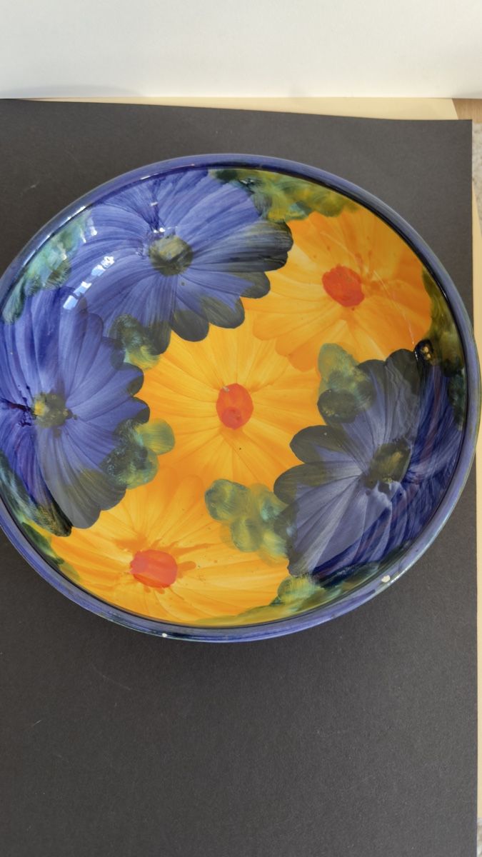 Piatti di portata: Teller/Schale mit Blumenmuster Handbemalt – Usato da Widnau venduto da kustercarmen 9