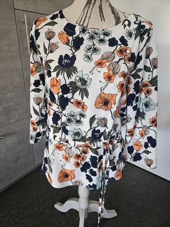 Bluse Sommerblumen Print Gr S Tom Tailor Top Zustand