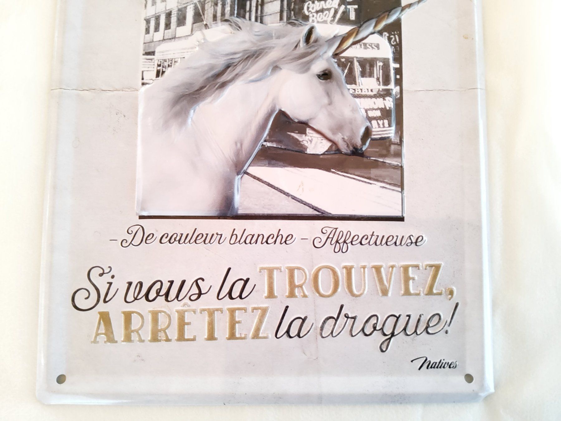 Ecriteaux: Plaque décorative en métal – D'occasion à Malleray par Broc-antique 7