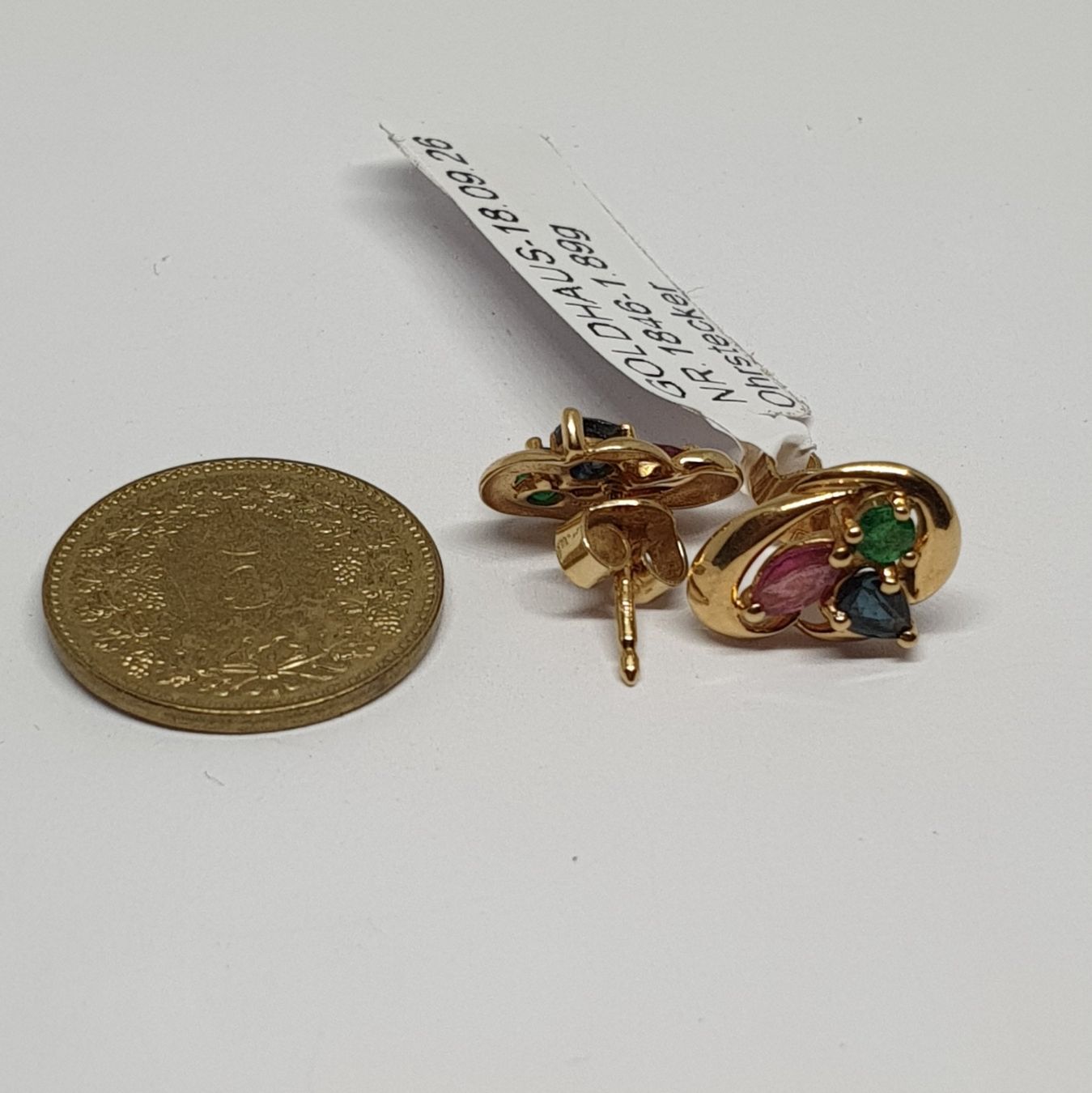 Orecchini pendenti & Orecchini a lobo: Echt 18K Gold Ohrstecker – Usato da Luzern venduto da luzerngoldhaus 3