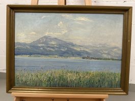 Heinrich Ernst Burkhard (1887-1970) Gemälde See Landschaft