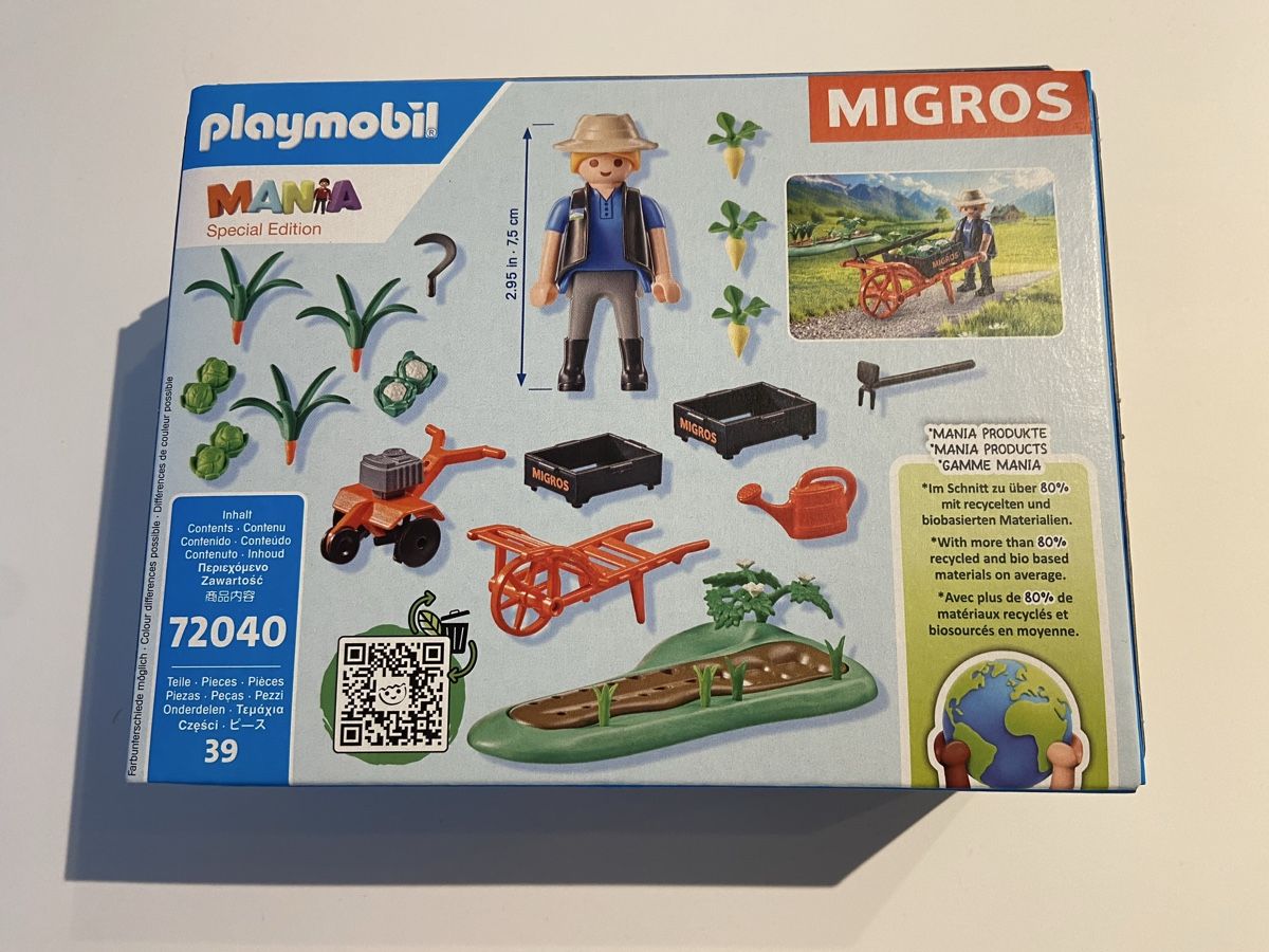 Playmobil Giocattoli: Playmobil Migros Mania Gärtner – Nuovo e nell'imballaggio originale da Luzern venduto da Nordischkind 3