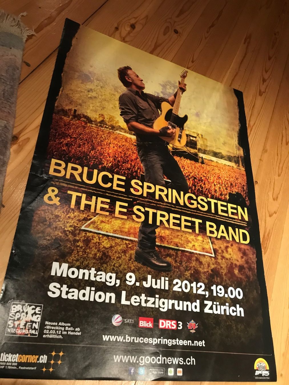 Foto & Immagini: Bruce Springsteen Orginal Konzert Poster 2012 – Usato da Basel venduto da Stars12355 1