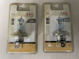 Ampoule AEG H4 12V MEGA +80% Blanc ,de qualité | 2 Pièces
