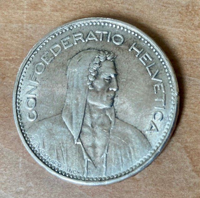 Tutti le monete: 5 Franken 1965 (Silber) – Usato da Dürnten venduto da Scheidegg32 1