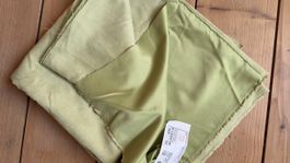 Veloursstoff hellgrün 100% Polyester neu