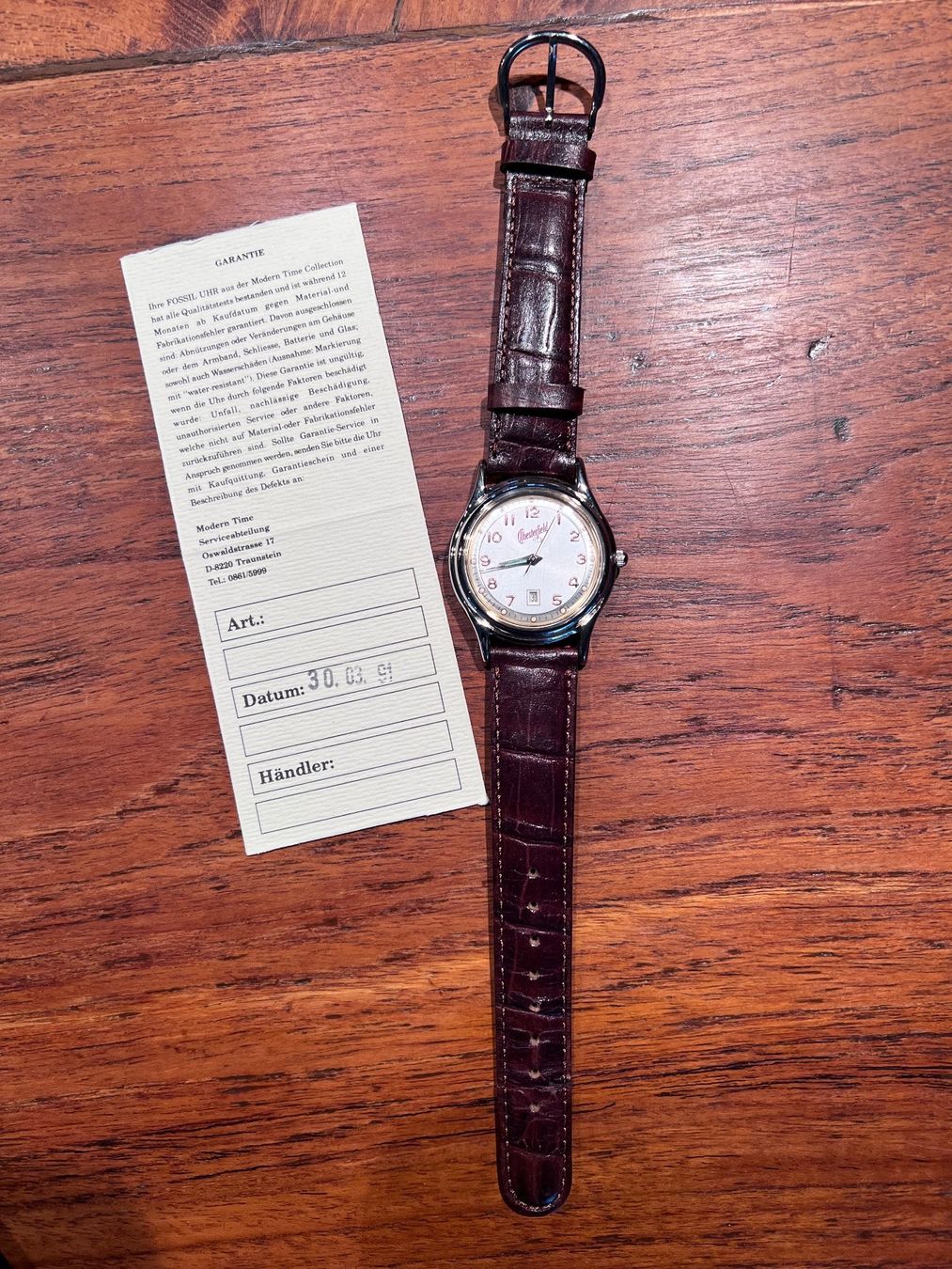 Fossil Orologi: Fossil Uhr 1989, eine der Ersten – Nuovo (secondo la descrizione) da Richterswil venduto da Solemare47Nicole 1