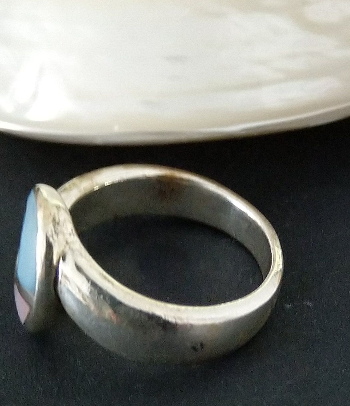Anelli: EMAILLE RING IN 925 SILBER – Usato da Romanshorn venduto da Glitzer-Paradies 4