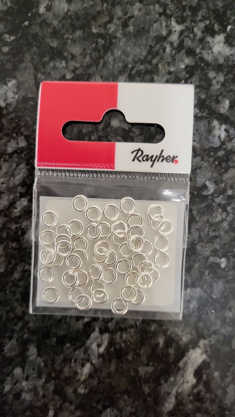 Perle (finte): 6 Pack Rayher Ringel, 5mm Durchmesser, 50 Stück, Bastelnähen – Nuovo e nell'imballaggio originale da Strengelbach venduto da maskil