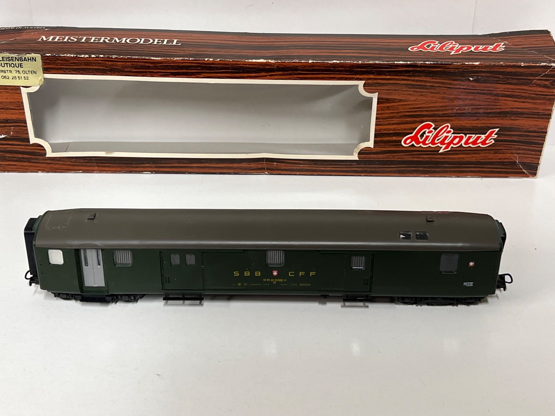 Liliput Modellini di ferrovie: Liliput SBB Gepackwagen – Usato da Neuenhof venduto da ludovicco 1