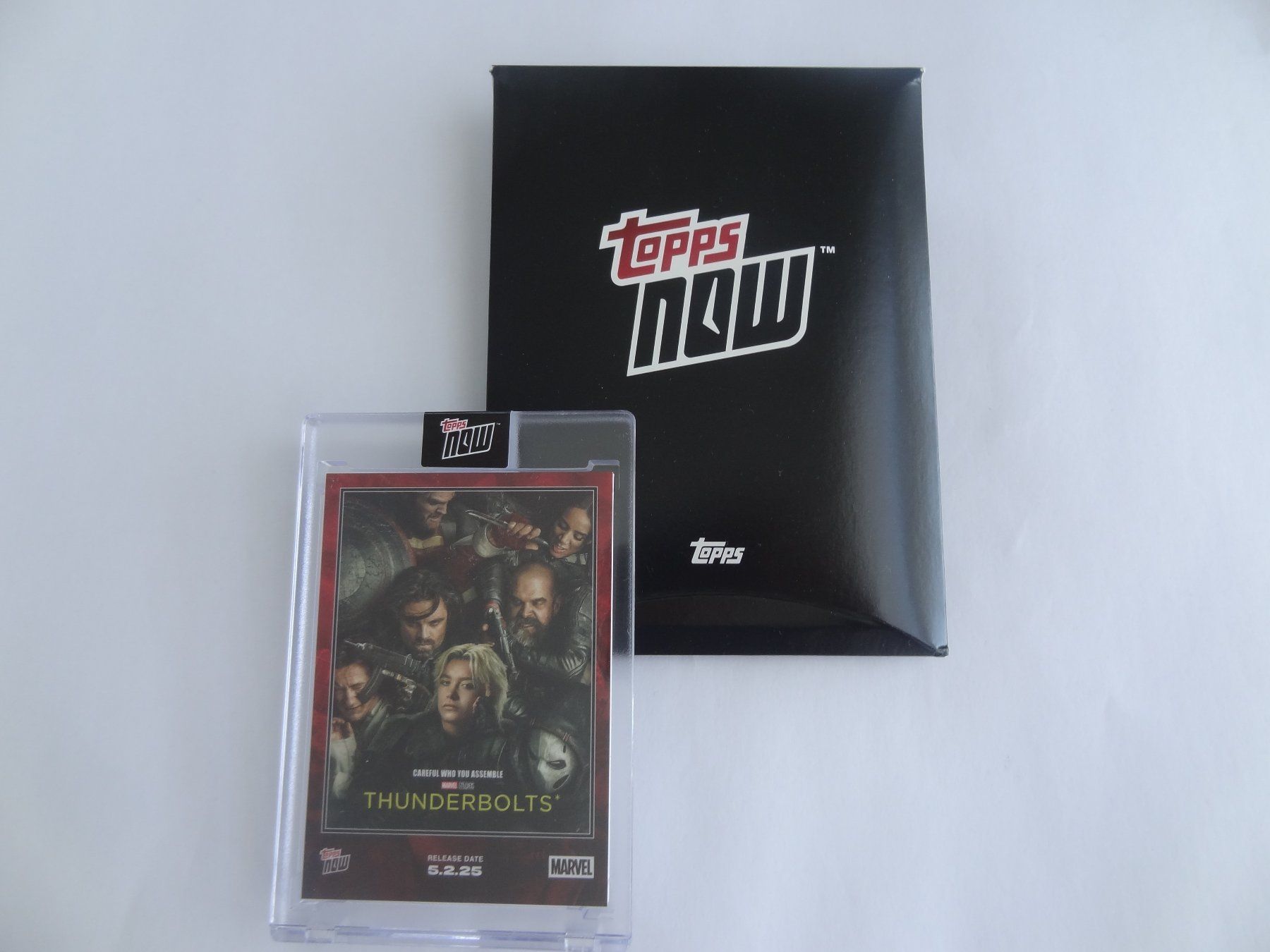 Topps Carte collezionabili: 2025 Topps Now Marvel Thunderbolts encased Card – Nuovo e nell'imballaggio originale da Lyss venduto da Famicom 3