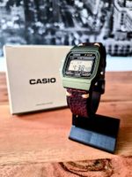 Neue Casio F91W – ungetragen / mit echtem Lederarmband