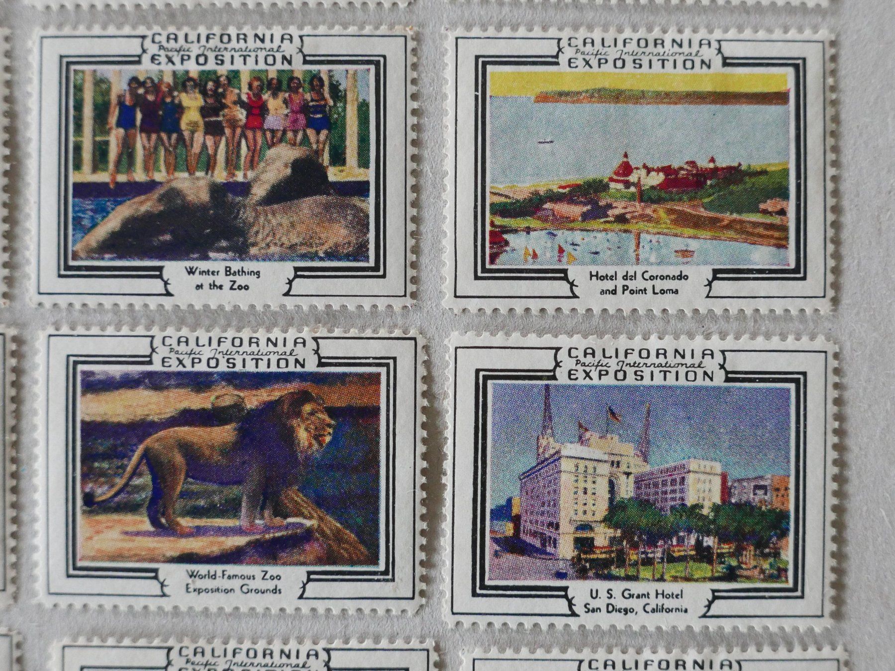 Tutti i francobolli: 22 REKLAMEMARKEN CALIFORNIA EXPOSITION 1935 – Usato da Balgach venduto da Zwischenraum 7
