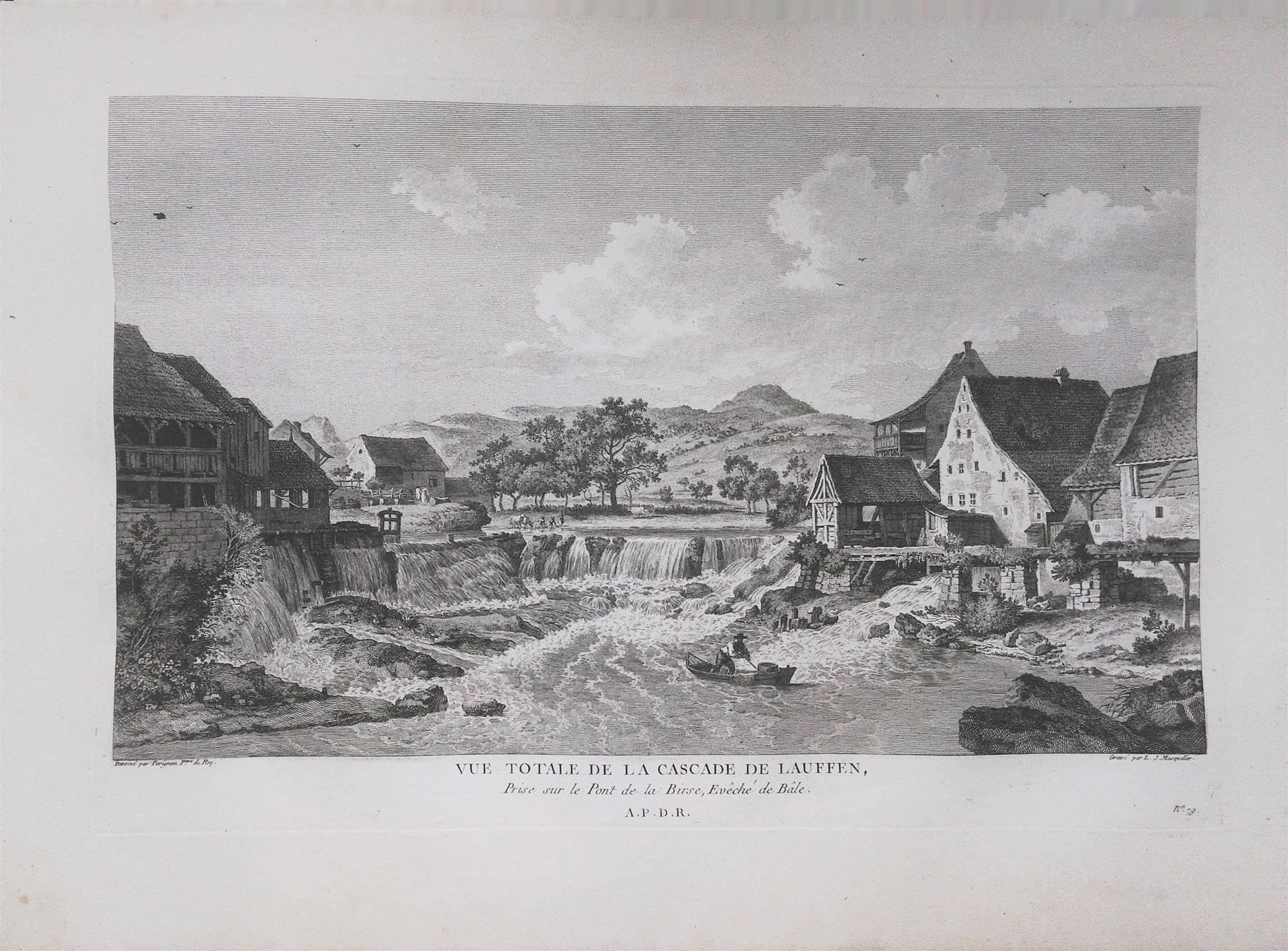 Incisioni: Laufen Kupferstich 1780 – Usato da Rafz venduto da Helvet32