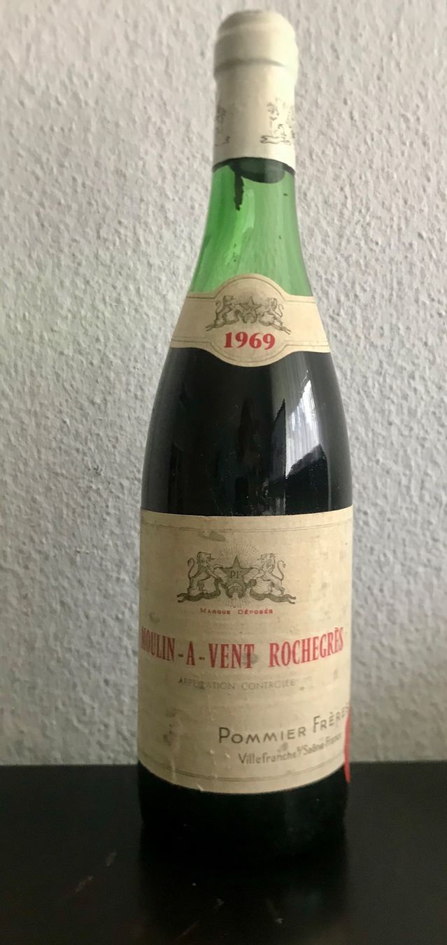 Vino: MOULIN-A-VENT ROCHEGRÈS 1969  (0.75L) – Nuovo e nell'imballaggio originale da Kriens venduto da deralchimist