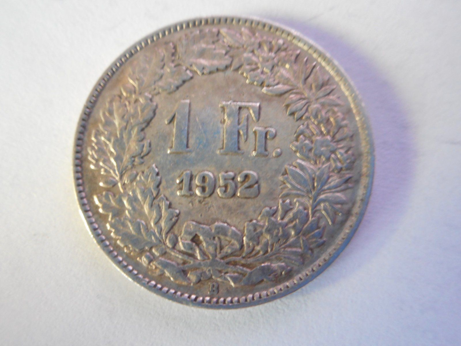Tutti le monete: 1 Fr. 1952 silber – Usato da Kriegstetten venduto da pizlad2010