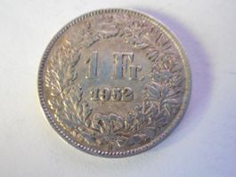 1 Fr. 1952 silber