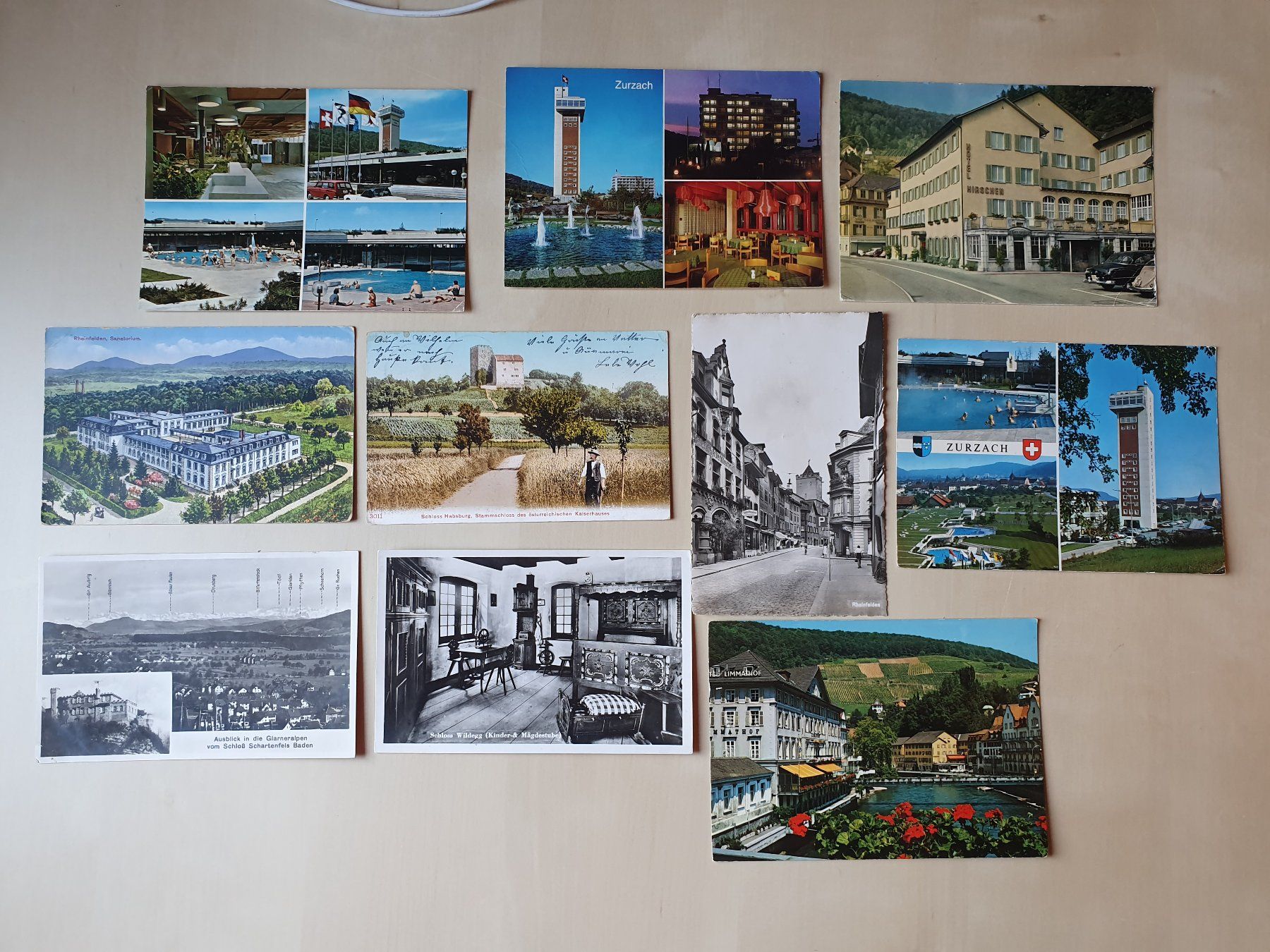 Cartoline postali: 10 x Karten Aargau ab 1906 – Usato da Stansstad venduto da collectorsshop