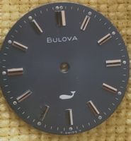 Cadran Bulova vintage, rare modèle "whale" pour collection