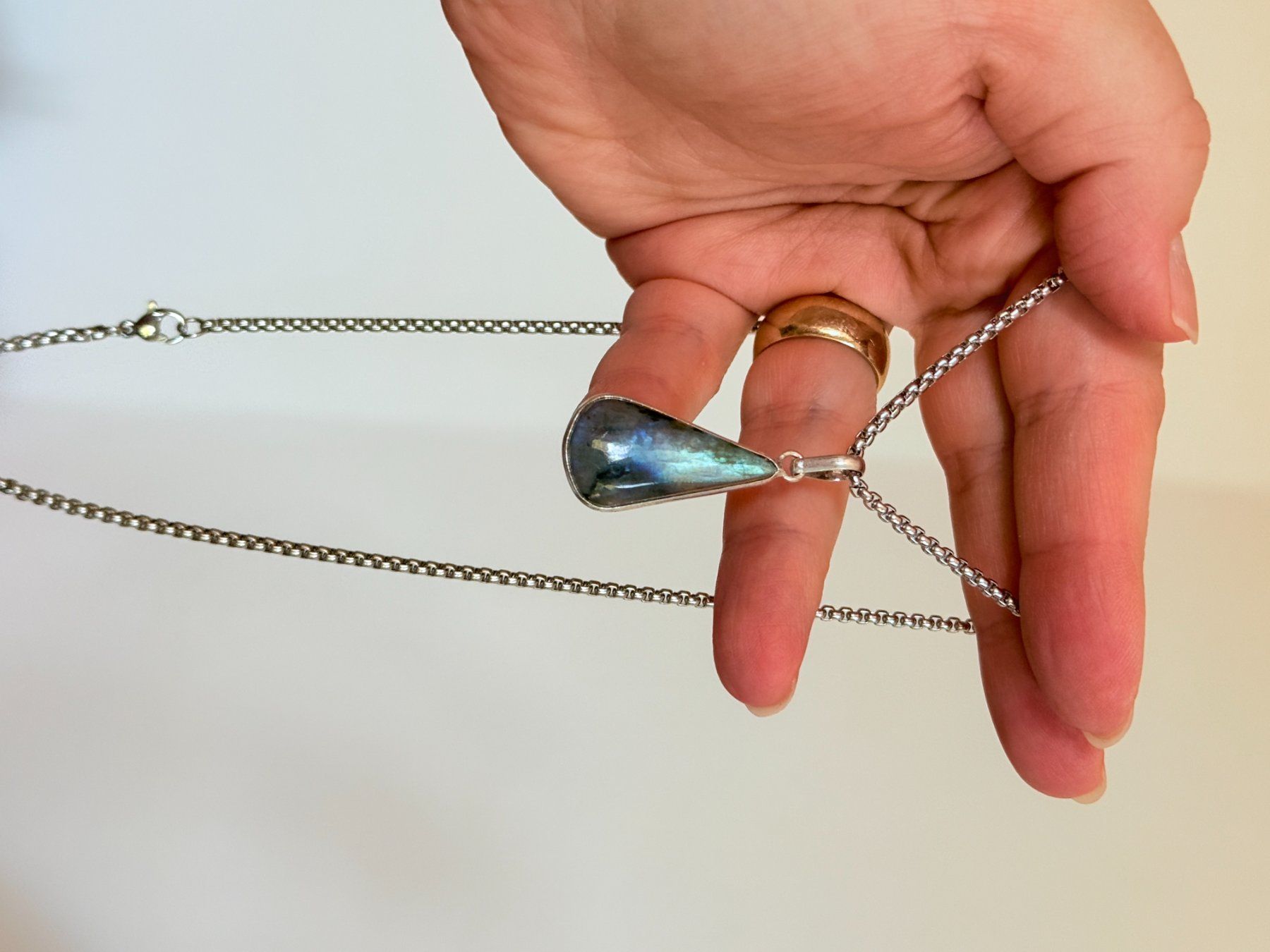Ketten: Collier labradorite, élégant et tendance ✨ – Neu und originalverpackt aus Genève von AWWA 5