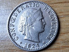 20 Rappen 1924 - sehr schön!