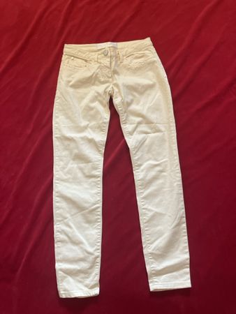 Elisabetta Franchi Jeans Grösse 27 creme guter Zustand