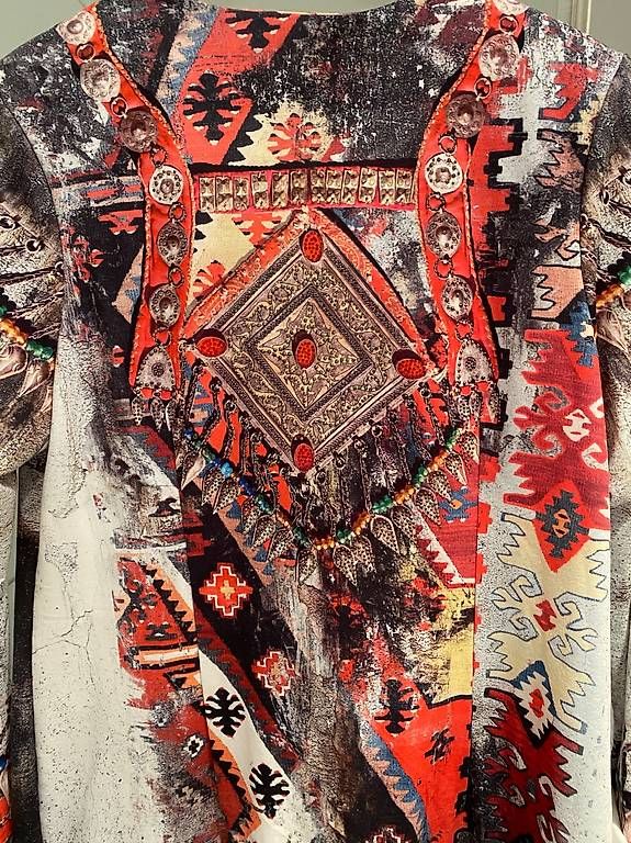 Vestes: Extravaganter bunter Blazer in Grösse L – D'occasion à Kilchberg ZH par Mirida 2