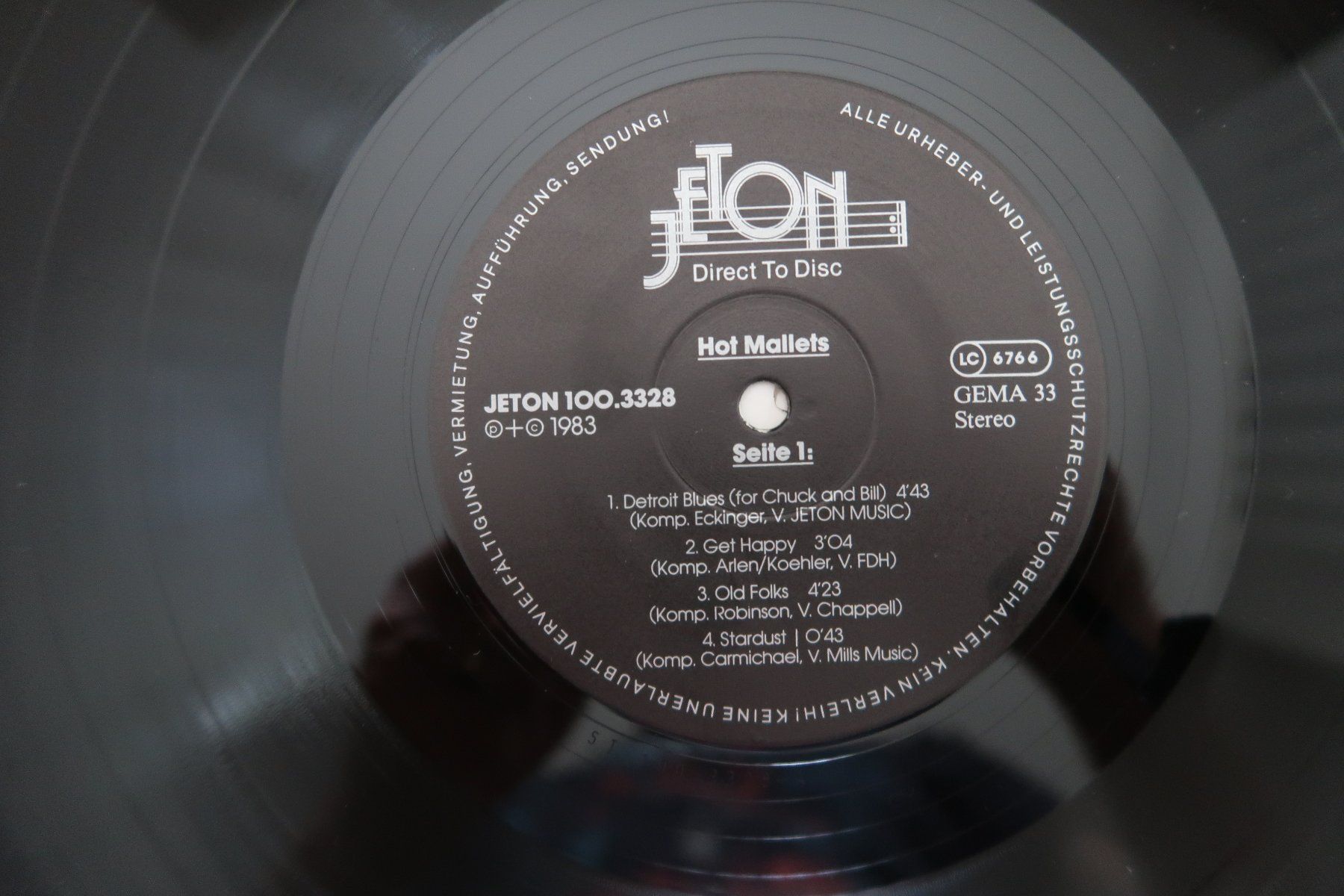 Dischi in vinile: HOT MALLETS - ST - DIREKTSCHNITT - VINYL LP – Usato da Basel venduto da Patiscat 3