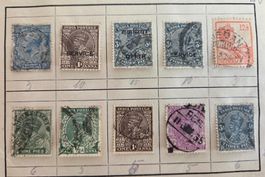 Briefmarken Sammlung Indien, Vintage