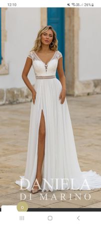 Wunderschönes Hochzeitskleid von Daniela di Marino Größe 56