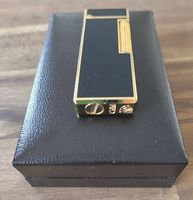 Briquet vintage noir et doré,  Marque Colibri London 