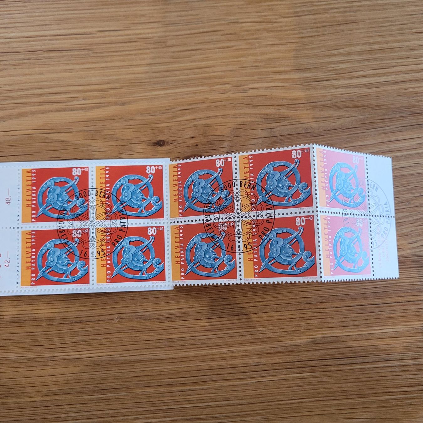 Alle Briefmarken: Markenheftchen Carnet De Timbre Pro Patria 1995 – Gebraucht aus Biel/Bienne von Destockweb 2