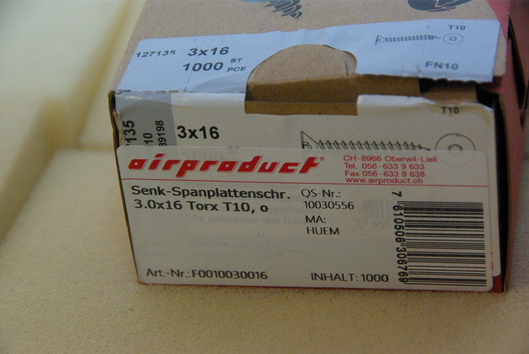 Tutti gli attrezzi: Senkkopfschrauben 3x16, mit Torx – Nuovo (secondo la descrizione) da Herisau venduto da Cevianer1844 1