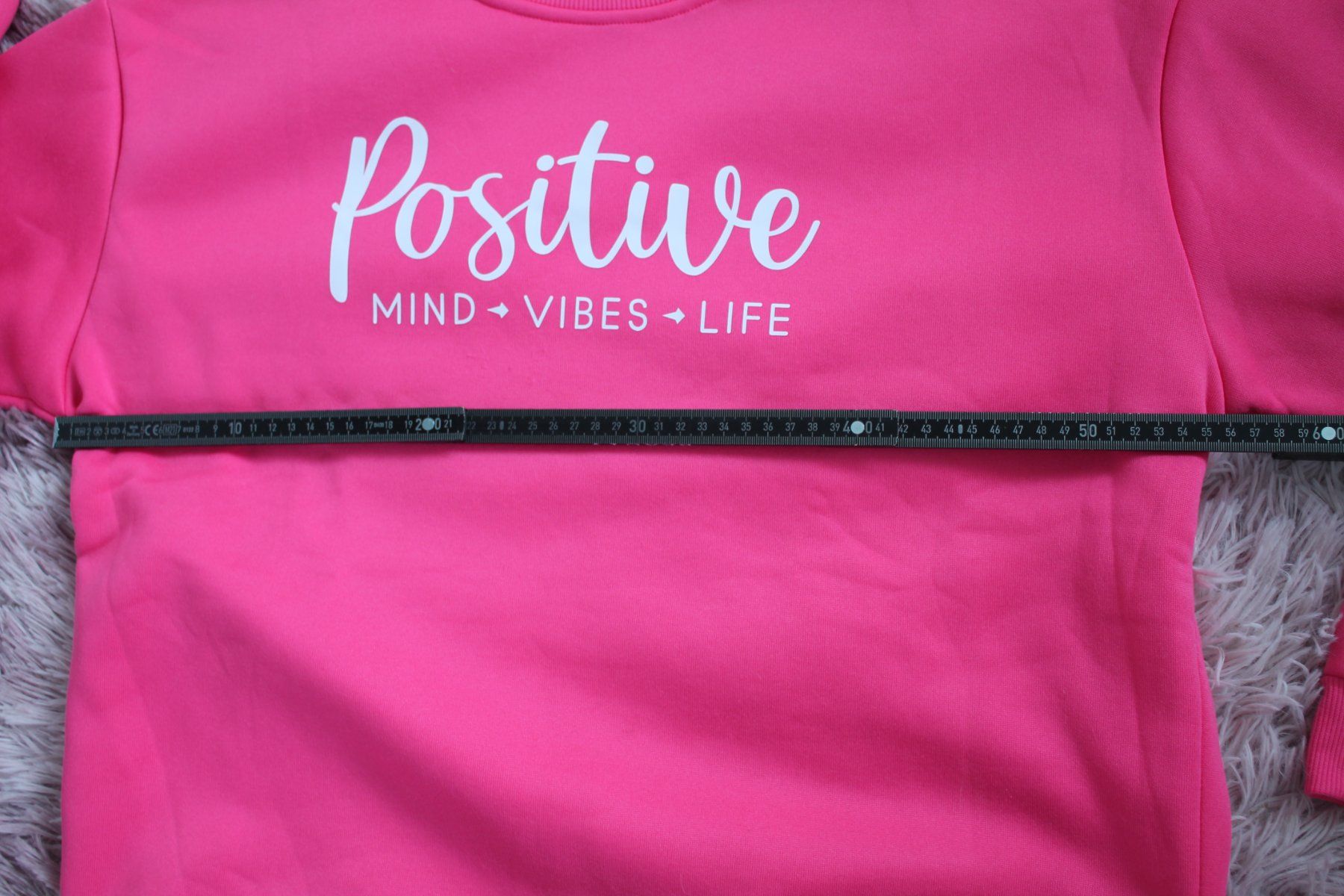 Maglioni & Felpe: Pinker Pullover mit Aufdruck - Positive Vibes - – Nuovo (secondo la descrizione) da Hüttwilen venduto da pinti55 4