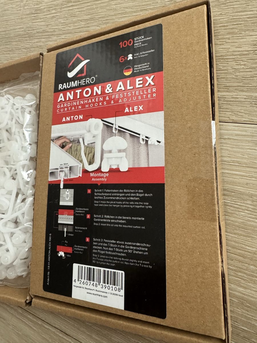 Vorhänge: Gardinenroller 200 Stk 8mm – Neu und originalverpackt aus St. Gallen von fre_mm9x