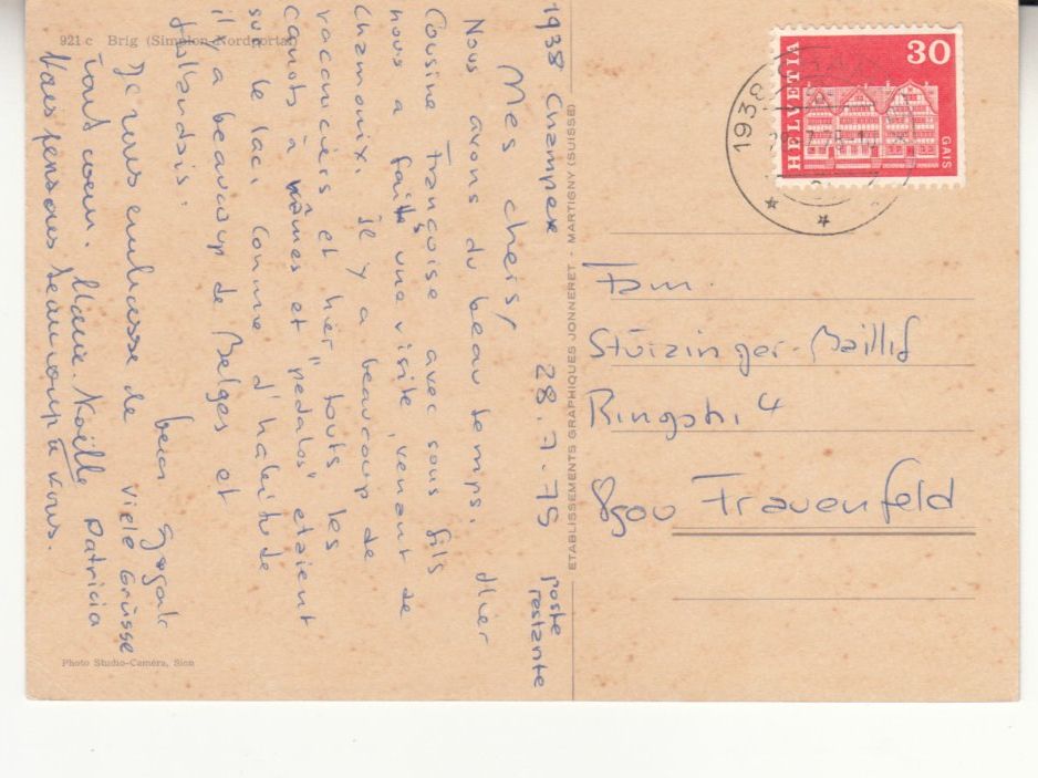 Cartes postales: Brig Simplon Nordportal 1975 – D'occasion à Bürglen TG par StampGraf 1