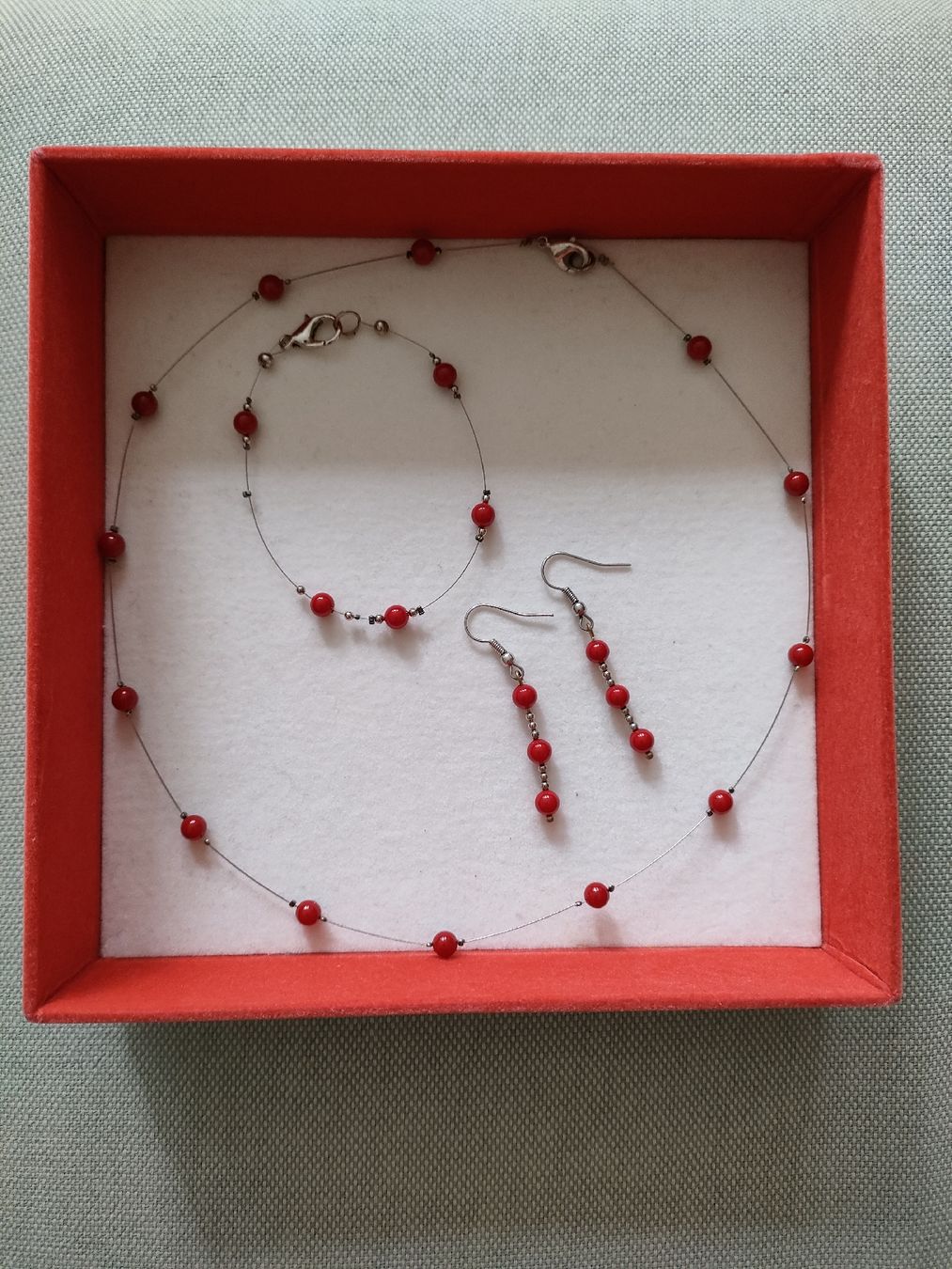 Catenine: Schmuck Set mit Koralle – Usato da Bern venduto da Lidia.5 1