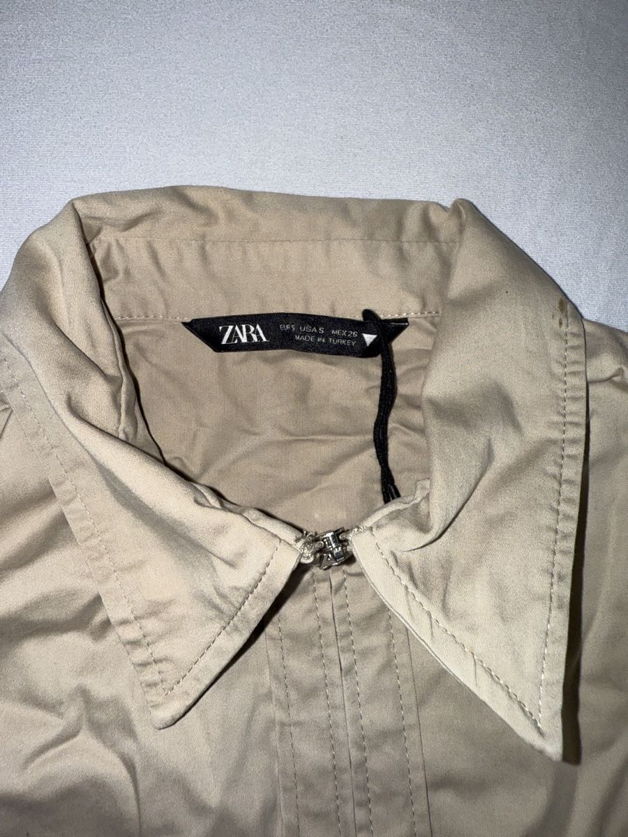 Zara Blusen: ZARA Hemd beige Grösse S  – Gebraucht aus Winterthur von fij_f65r 4